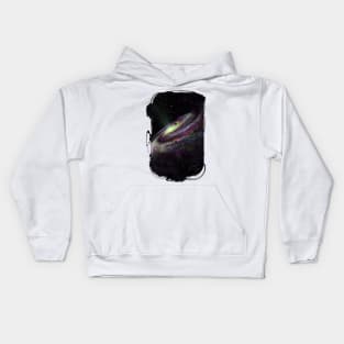 Unicorn Head Galaxy Kids Hoodie